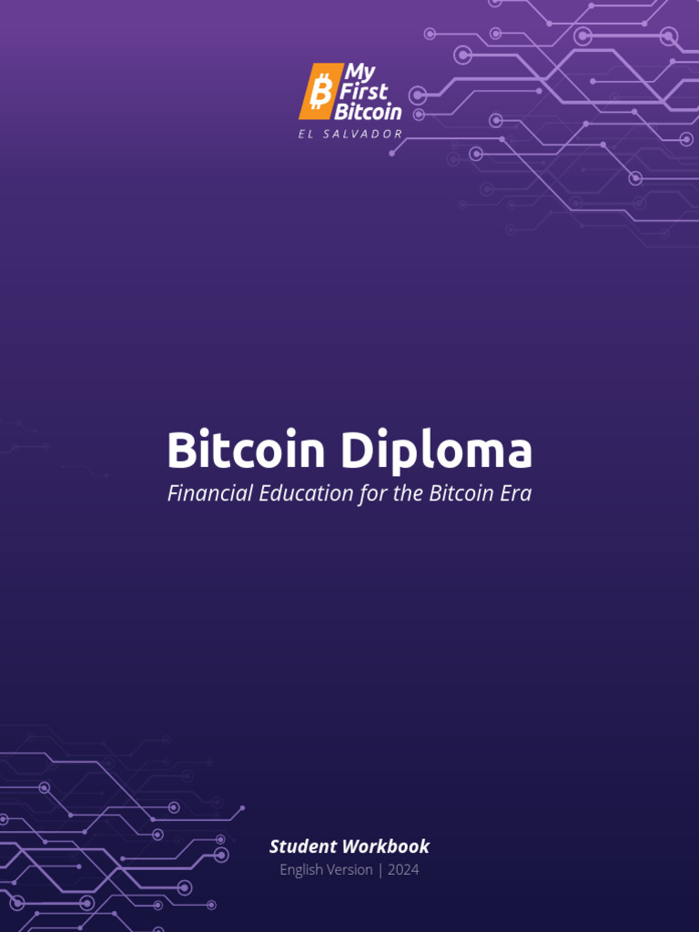 My First Bitcoin - Student Workbook English Version 2024 | PDF