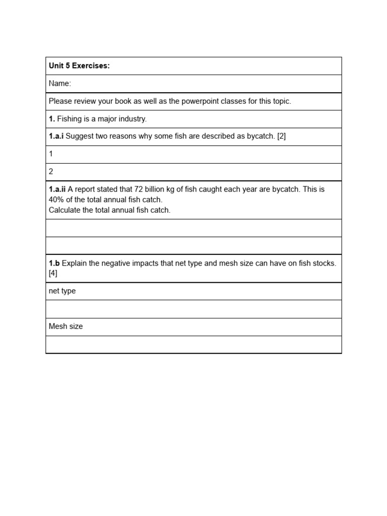 Unit 5 and Unit 6 Review | PDF