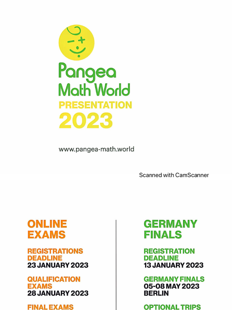 Pangea Math World Olyimpiad 2023 | PDF