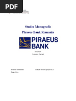 Monografie Piraeus Bank Romania