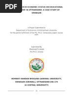 Download Impact of Socio Economic Status on Educational Attainment in Uttrakhand a Case Study of Srinagar by Prashant Kumar SN76633675 doc pdf