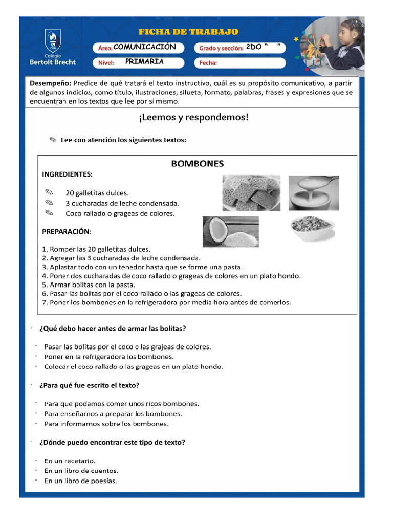 Ficha de Comunicación Sem - Iv Bimestre | PDF