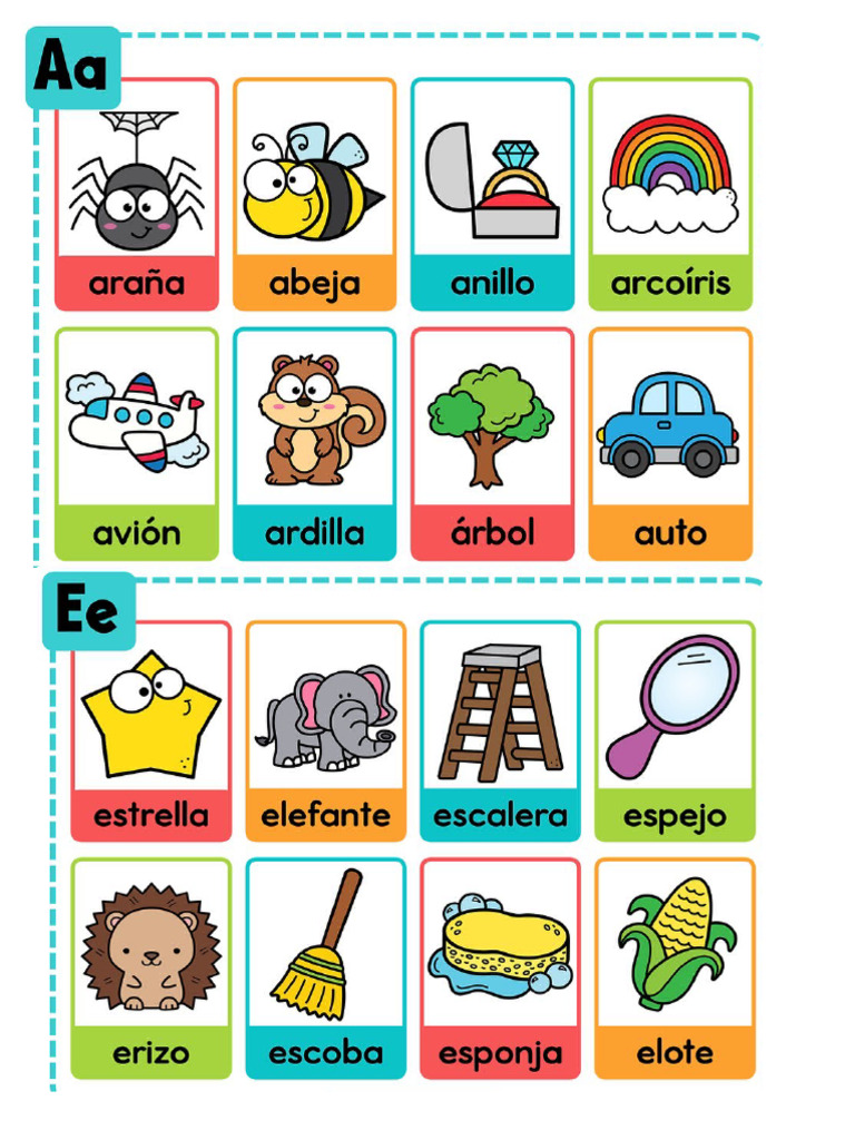 Dibujos de Las Vocales | PDF