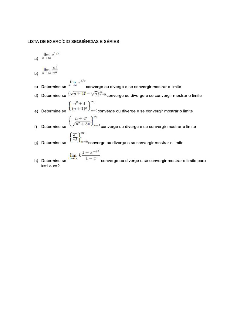 Sequence convergence pdf