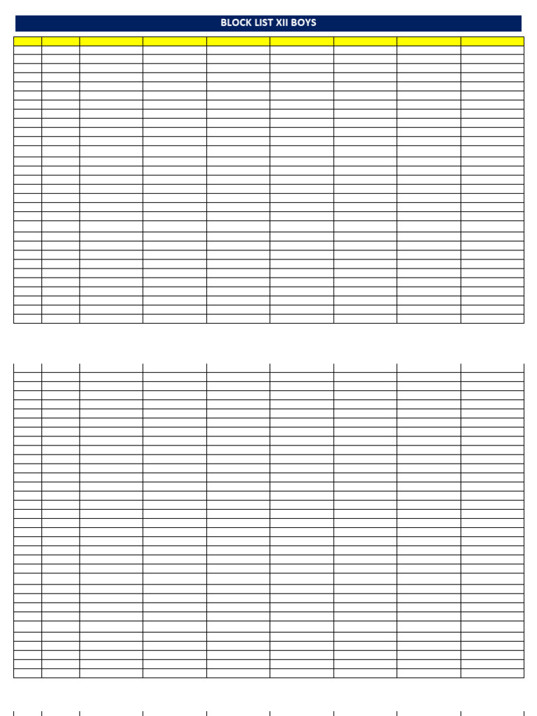 Output Block List Styling Techniques Reference: Xii Boys Block List