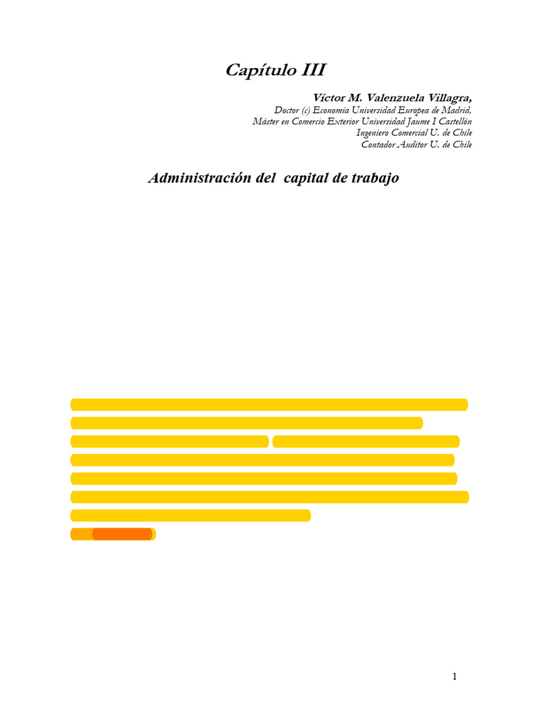 Capítulo Gestión Del Capital de Trabajo | PDF