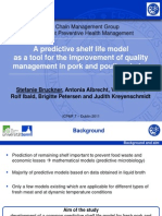A Predictive Shelf Life Model as a Tool for the Improvement of Quality Management in Pork and Poultry Chains