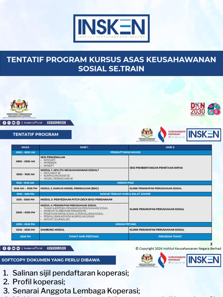 Tentatif Program Se - Train | PDF