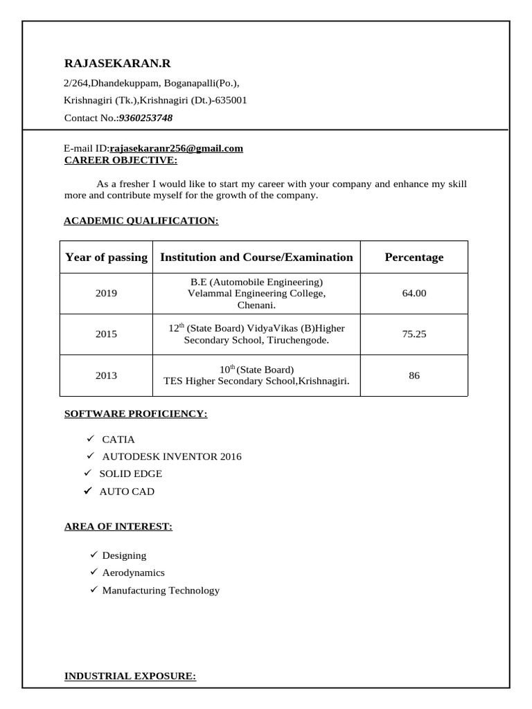 DYSON Resume PDF