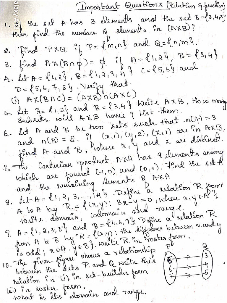 Relations and function pdf