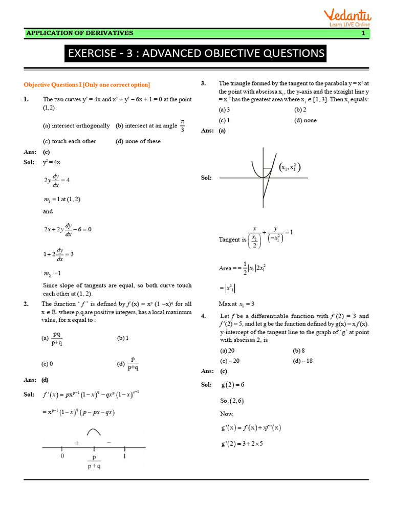 Application of derivative ex 3 pdf