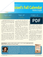 Israel's Fall Feasts Insights