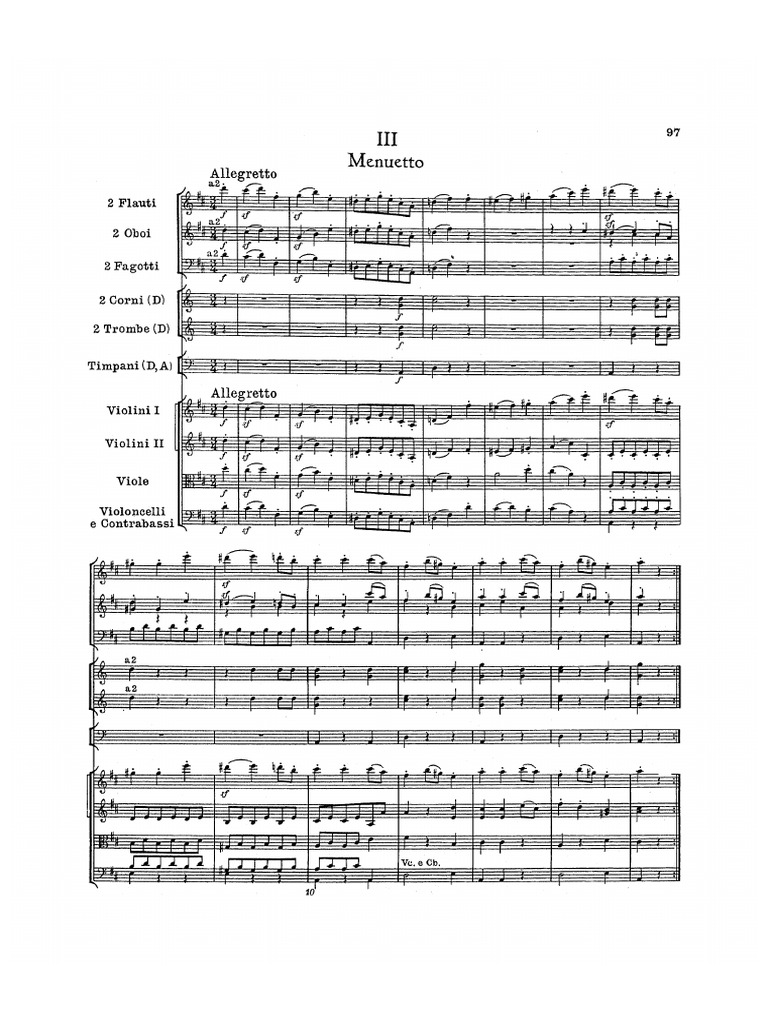 Haydn 93 - 2. Satz | PDF