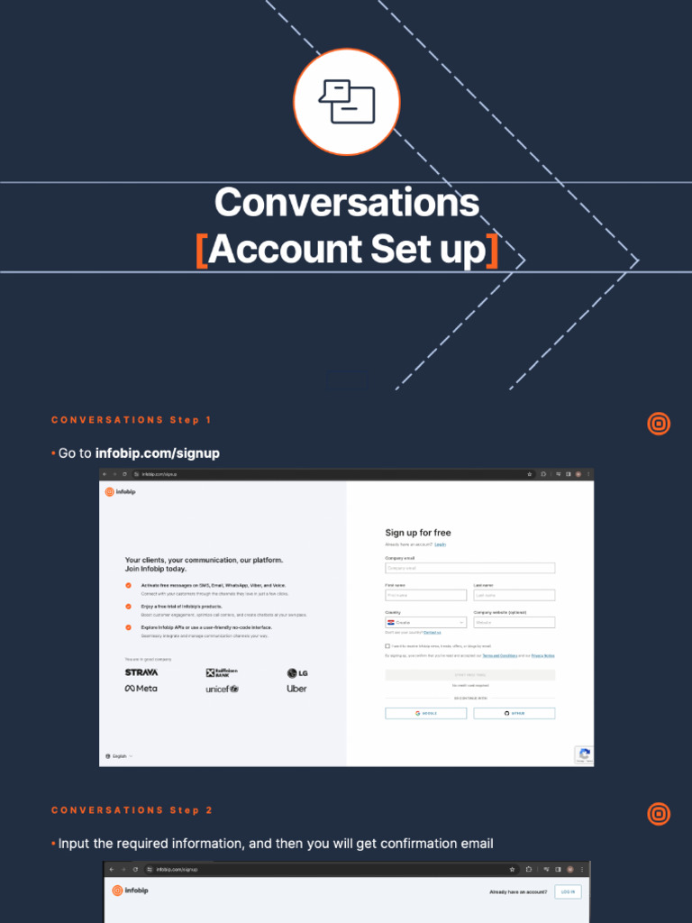Conversations Account Set Up | PDF