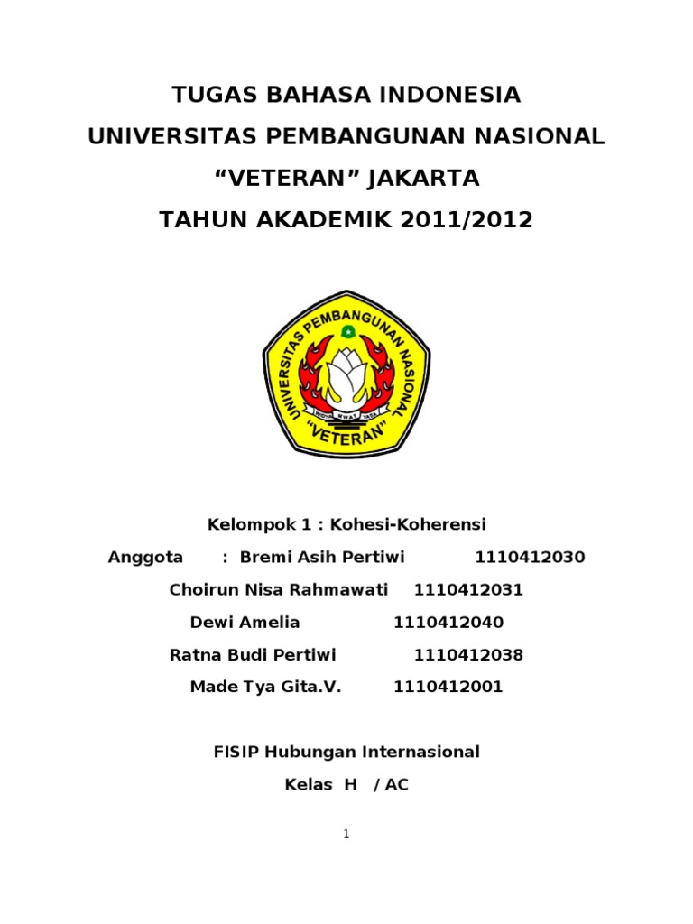 Tugas Bahasa Indonesia Makalah Paragraf