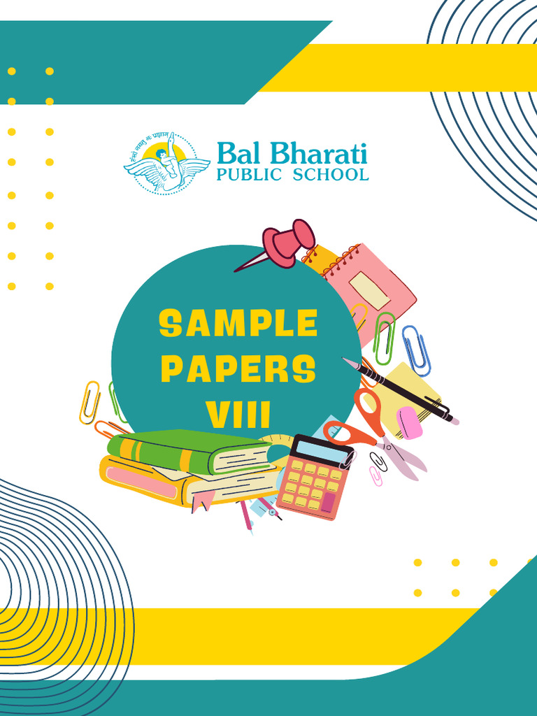 Viii Sample-Papers Hy 2024 25 | PDF