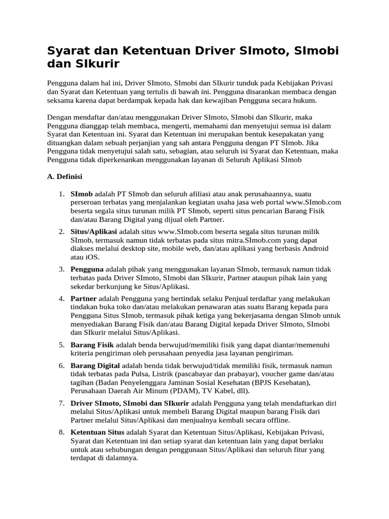 Syarat Menjadi Seorang Driver