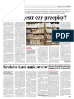 "Chory rejestr czy przepisy?" Dziennik Polski (27.12.2011)