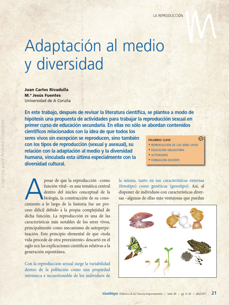 Adaptacion Al Medio y Diversidad | PDF