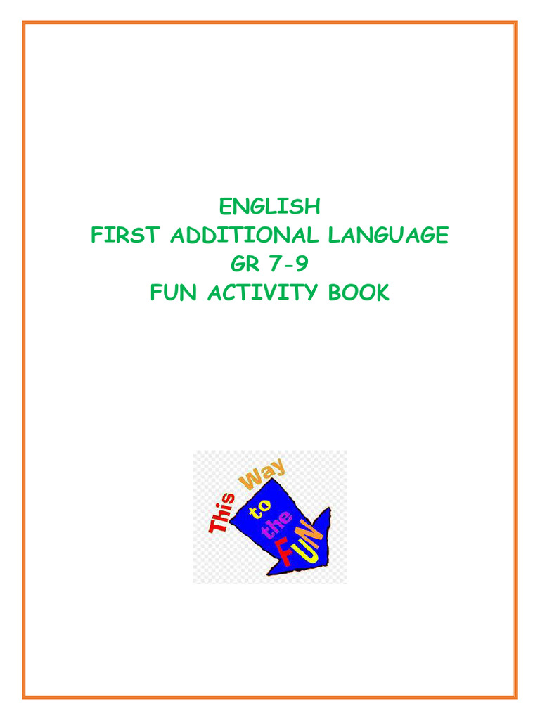 English Fal - GR 7-9 Fun Book | PDF