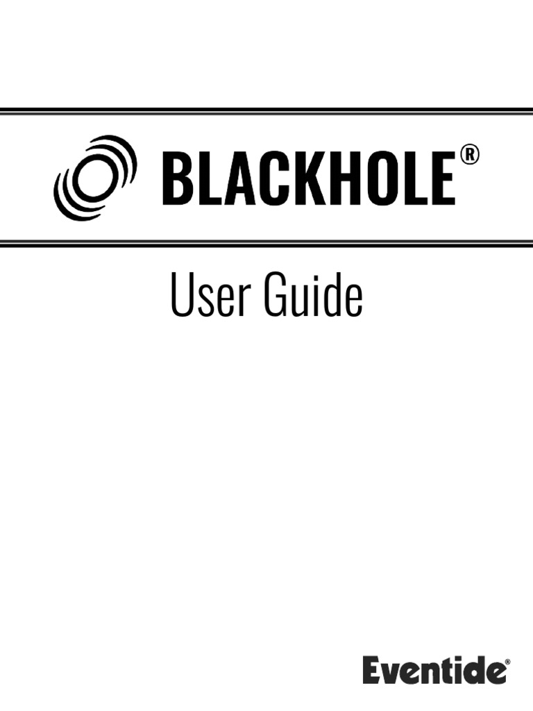 Blackhole User Guide | PDF