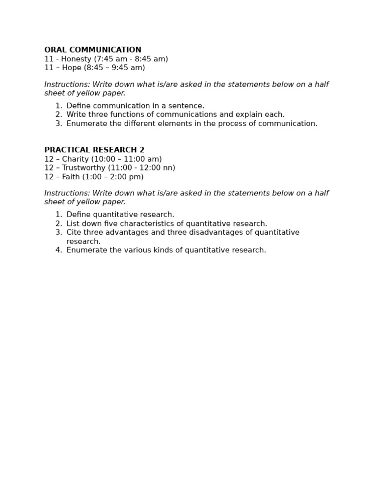 Oral Communication | PDF