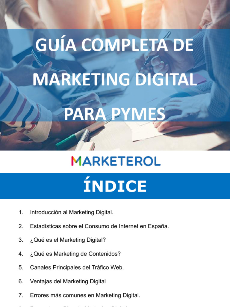 9 Guía Completa de Marketing Digital para Pymes Presentación Autor | PDF