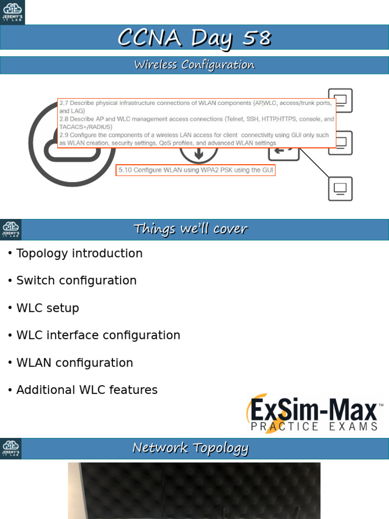 Day 58 Slides - Wireless Configuration | PDF