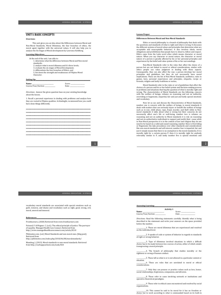ETHICS FINAL MODULE Real Edited 3 | PDF