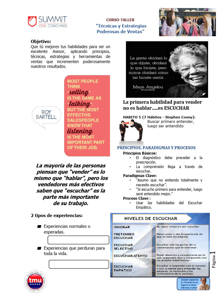 Material Técnicas y Estrategias Poderosas de Ventas | PDF | Cliente ...