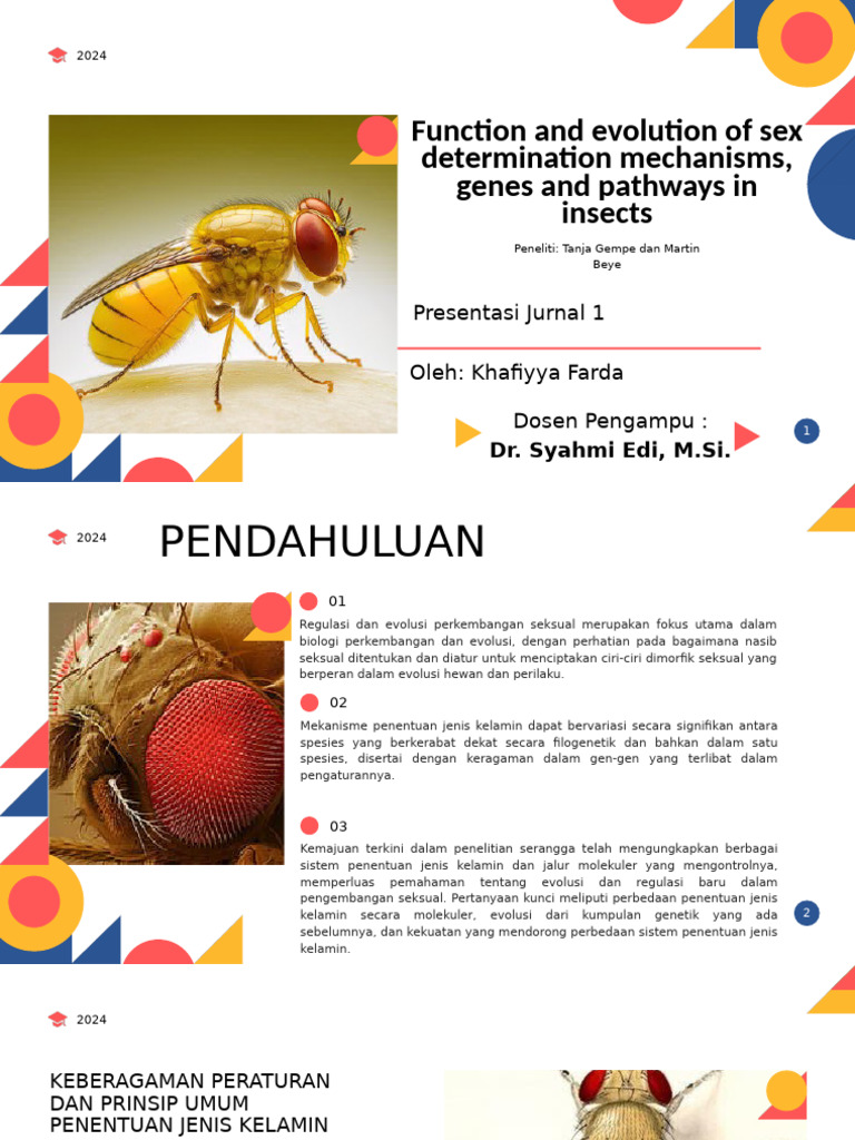Function and Evolution of Sex Determination Mechanisms, Genes and ...