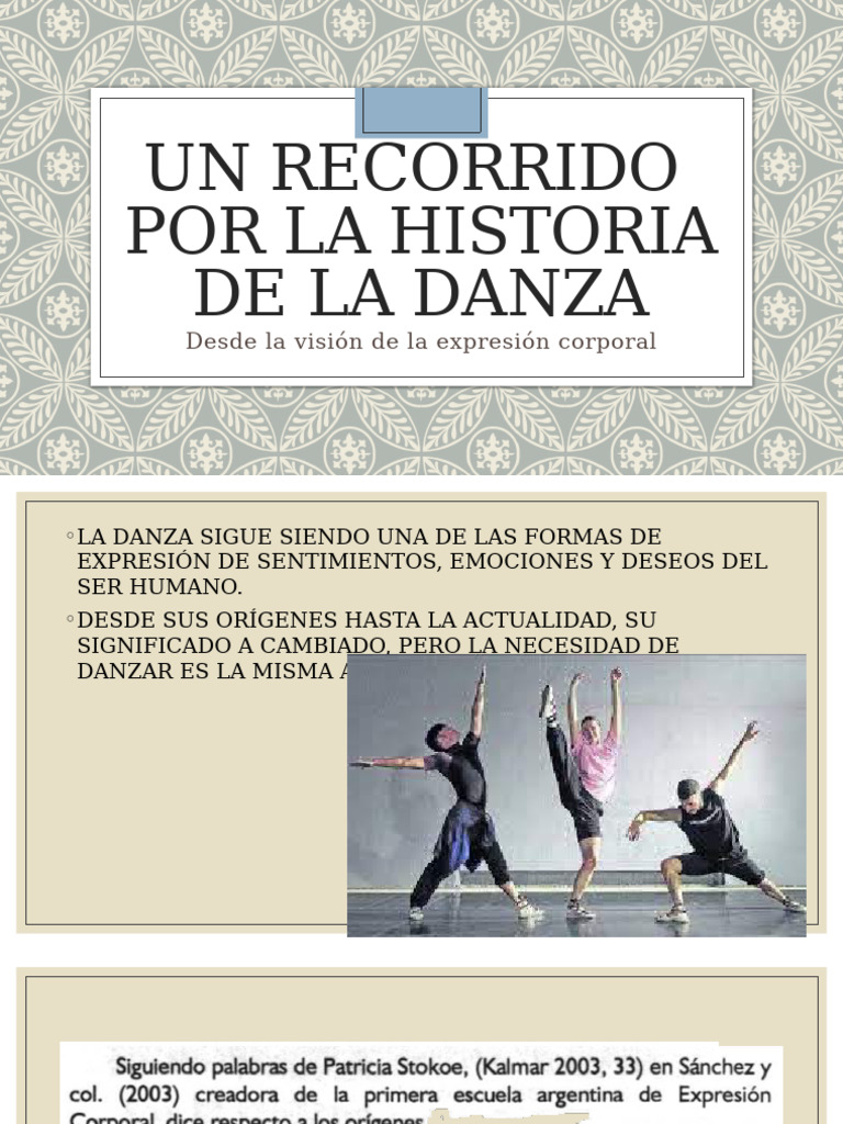 UN RECORRIDO POR LA HISTORIA DE LA DANZA | PDF