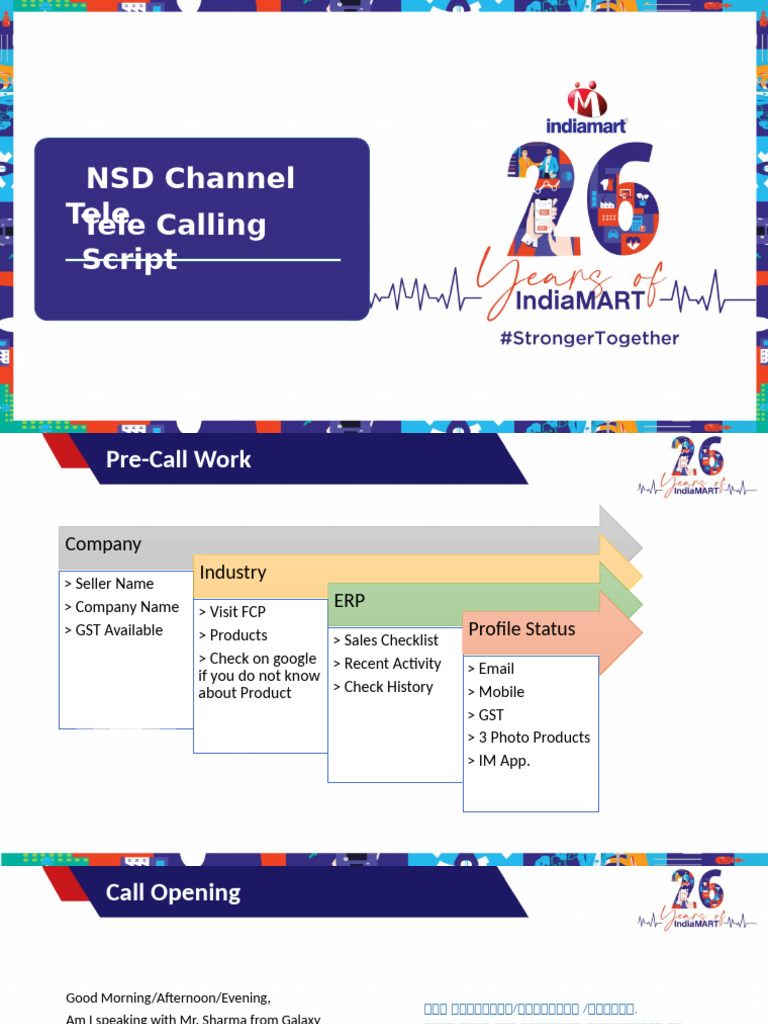 Tele Calling Script - Updated (June'22) | PDF