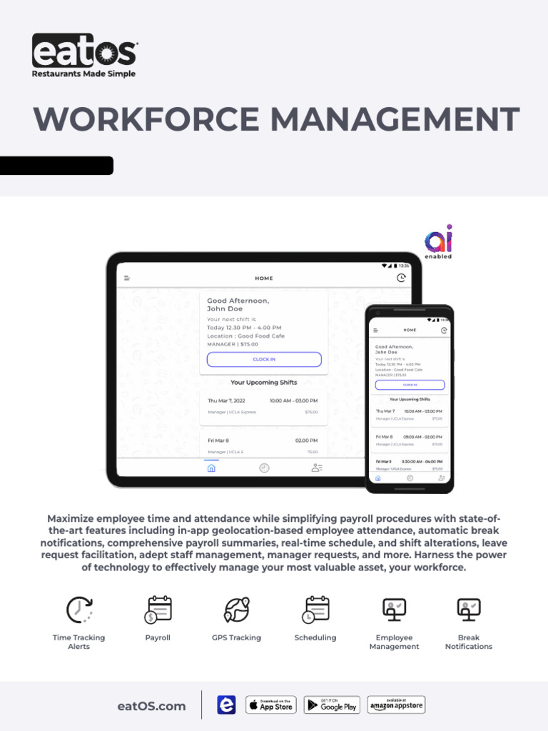 Workforce Management Software | PDF | Payroll | Point Of Sale