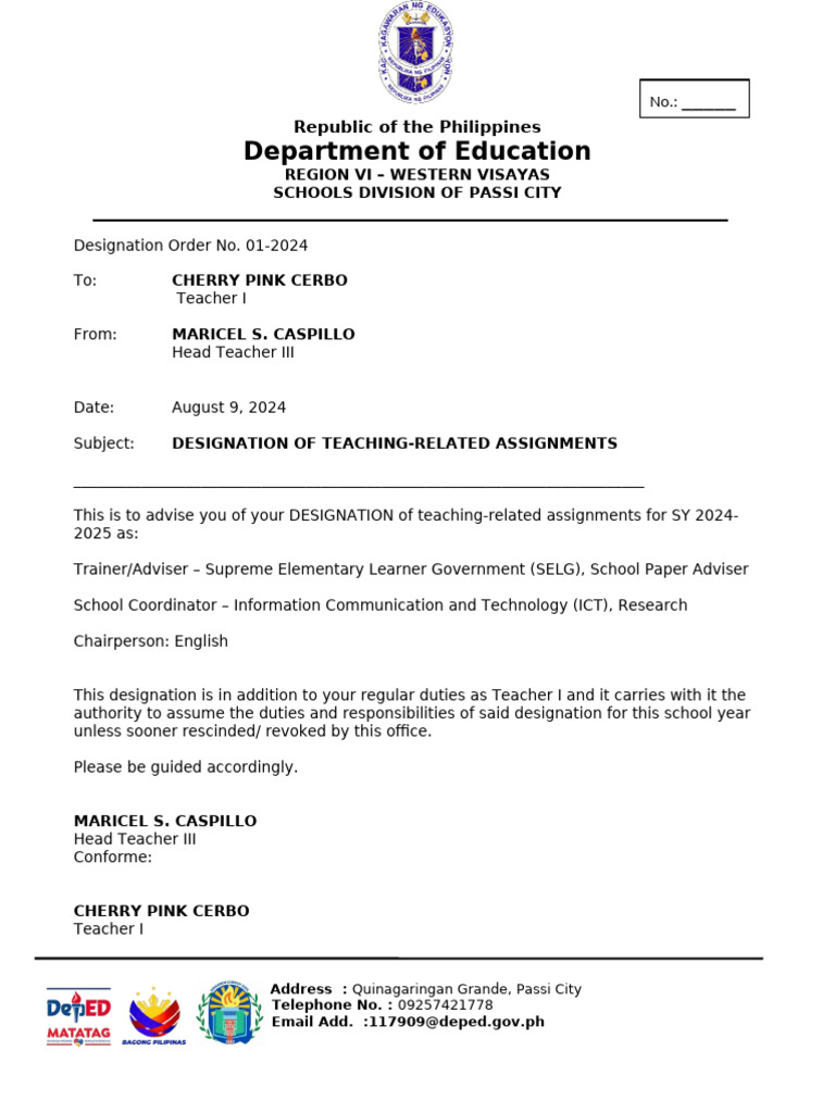 Designation Ancillary | PDF
