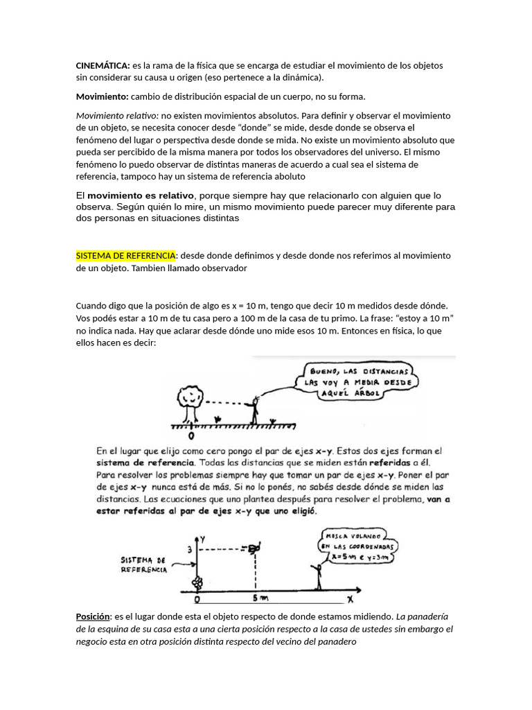 CINEMÁTICA | PDF