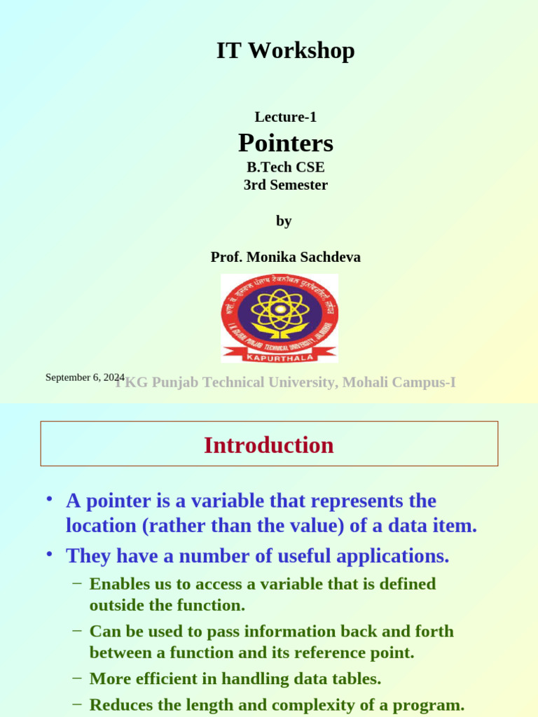 Pointers | PDF