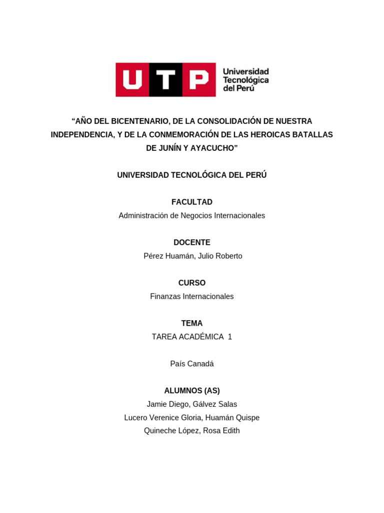 Ta 1 - Finanzas Internacionales | PDF | Tipo de cambio | Paridad del ...