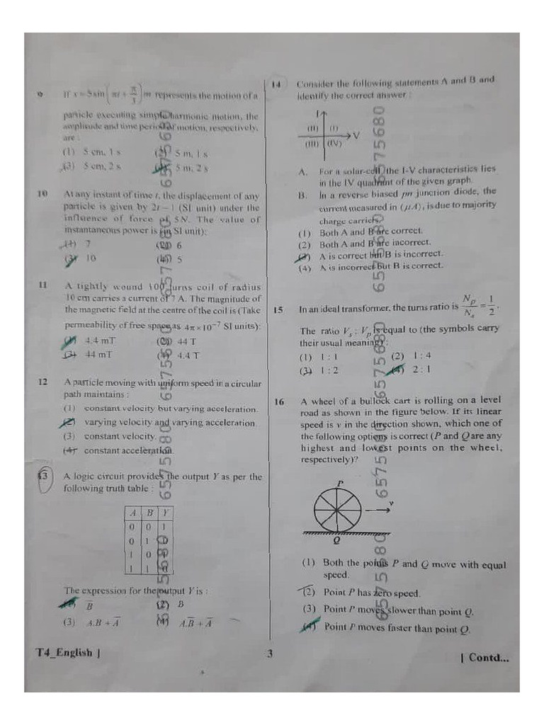 5 Some Previous Question of Neet | PDF