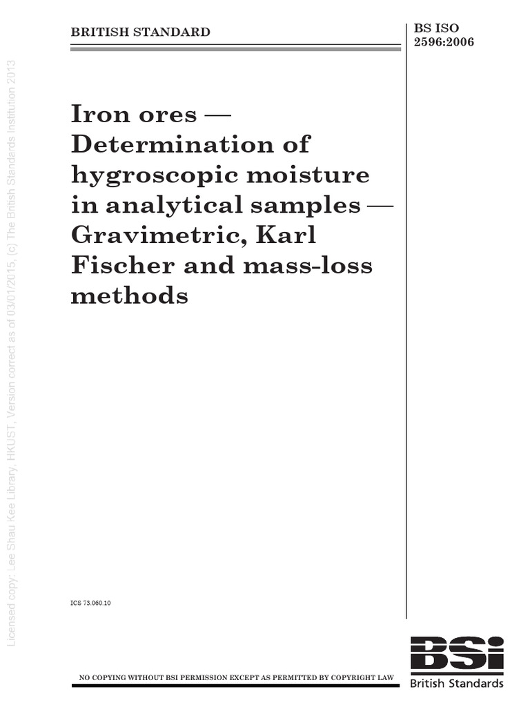 BS Iso 02596-2006 | PDF