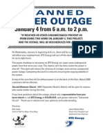 DTE Planned Power Outage