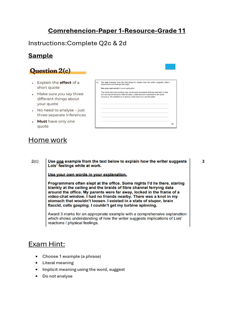 Homework Question 2c and 2d | PDF