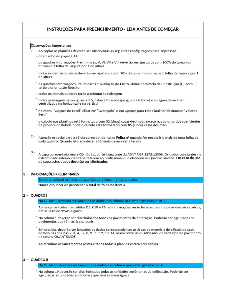 ABNT_NBR_12721-2006 | PDF