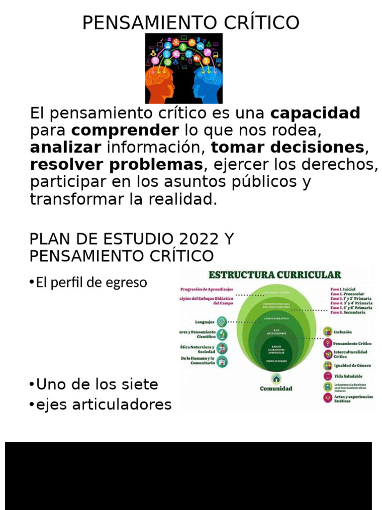 Desarrollo del Pensamiento Crítico en Educación | PDF | Carreira e ...