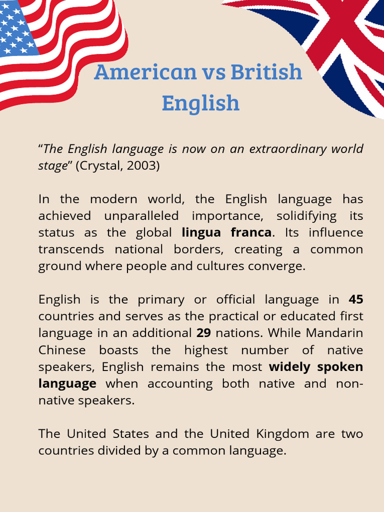 THE DIFFERENCE BETWEEN AMERICAN AND BRITISH ENGLISH PDF visual data 8