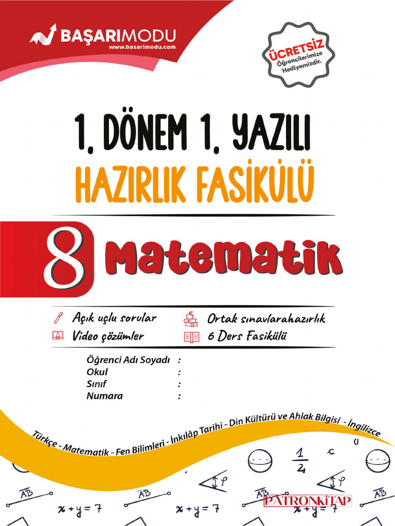 8.1 MAT YAZILISI (Başarı Modu) | PDF