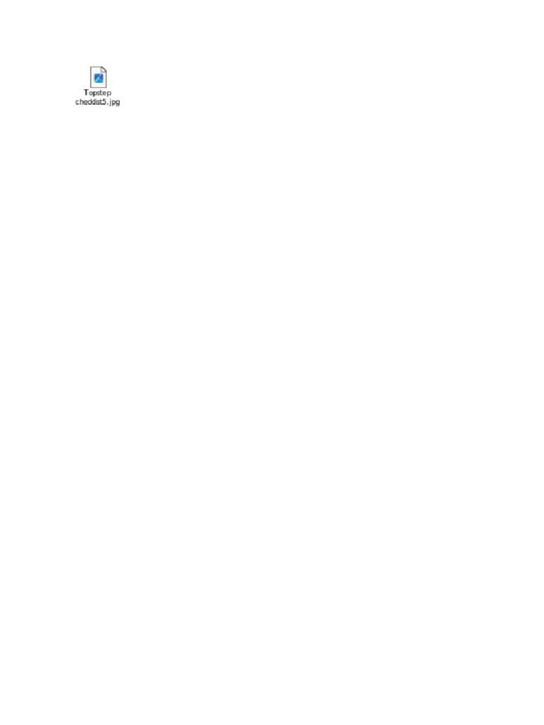 Topstep Checklist5 | PDF