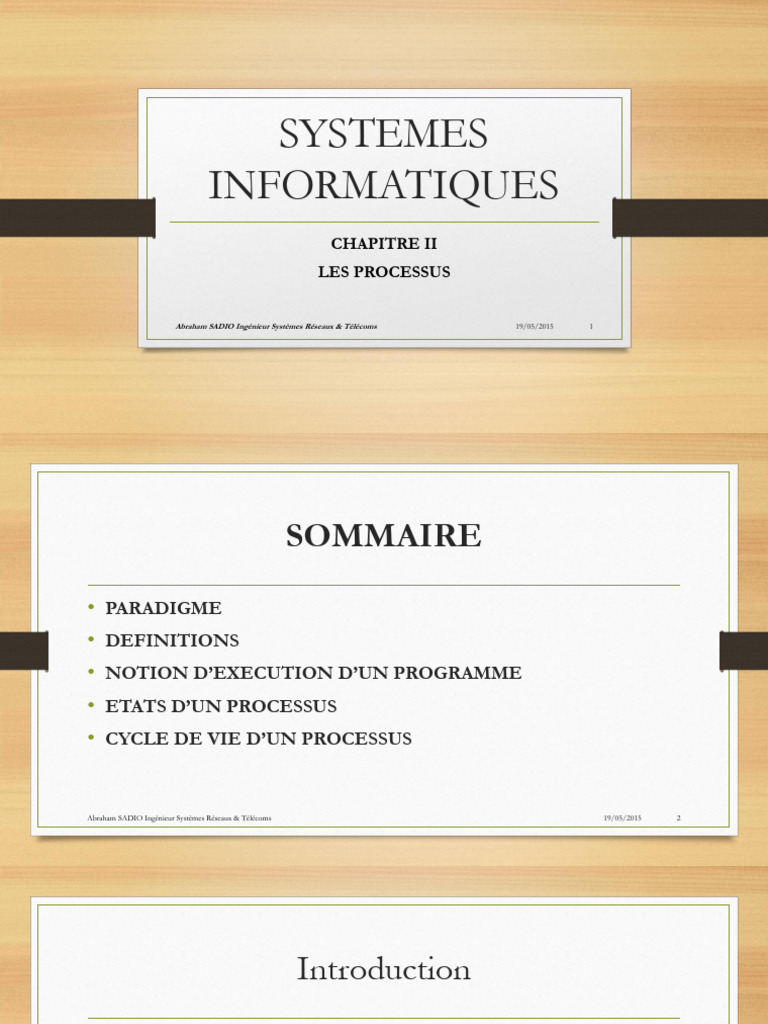 Systemes Informatiques | PDF