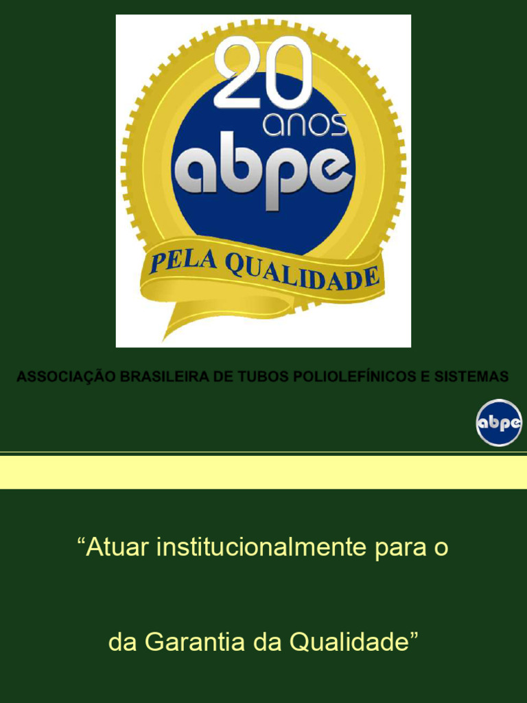 Apresentação Institucional Abpe | PDF