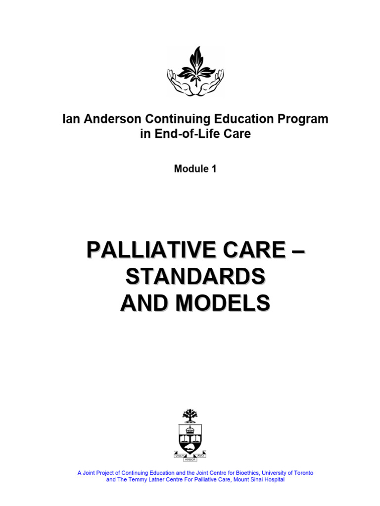 Module 1 - Palliative Care Standards and Models | PDF